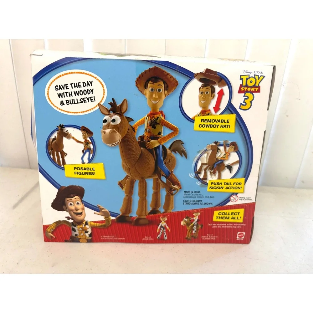 2010 Mattel Toy Story 3 Woody & Bullseye Partner Pack Figures Sealed Retired